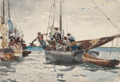 Marktszene, Nassau von Winslow Homer